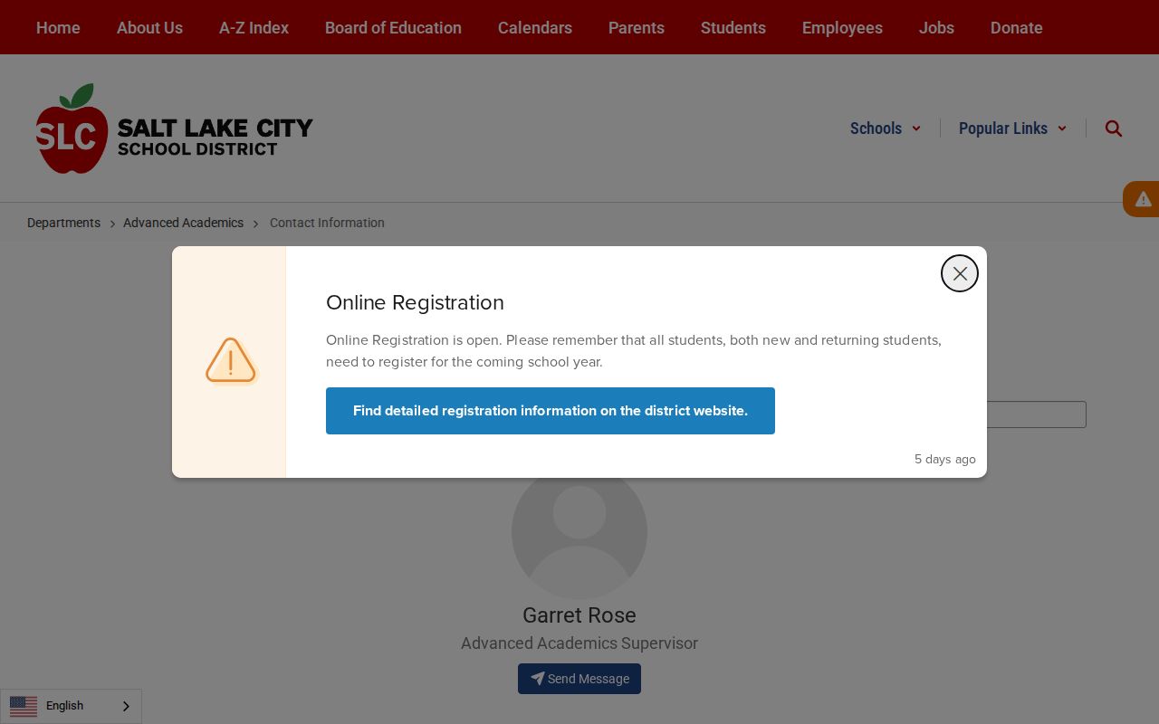 Salt Lake County people directories Salt Lake City School District staff search